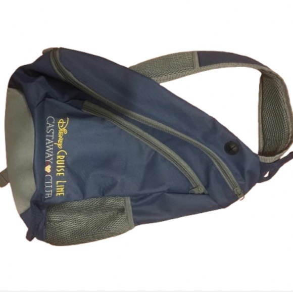 Disney Other - Disney Cruise Line Castaway Cay Navy Sling Backpack